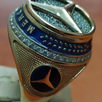 Масивен златен мъжки пръстен МЕРЦЕДЕС, снимка 4 - Други ценни предмети - 32619009