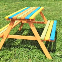 Детска маса с две пейки; Детски масички; Дървена маса за деца, снимка 3 - Други - 40149772