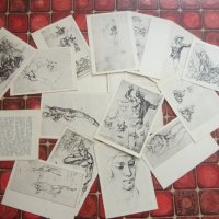 Албум рисунка картина картичка Микеланджело 1963 , снимка 3 - Специализирана литература - 36959336