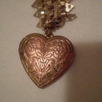рядак  възрожденски накит от дубле с пандетев сърце, снимка 11 - Антикварни и старинни предмети - 35196588