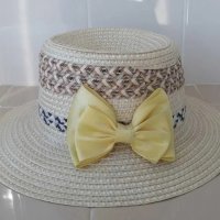 Лятна шапка с жълта панделка, снимка 6 - Шапки - 37702468