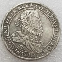 Монета Унгария/Бохемия  1 Талер 1605 г. Крал Рудолф II, снимка 1 - Нумизматика и бонистика - 35647533