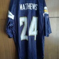 San Diego Chargers #24 Mathews Reebok оригинална тениска фланелка NFL Jersey , снимка 1 - Тениски - 43290495