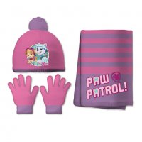 Комплект шапка,шал,ръкавици PAW PATROL GIRL.ИЗЧЕРПАН!!!, снимка 1 - Шапки, шалове и ръкавици - 26727686