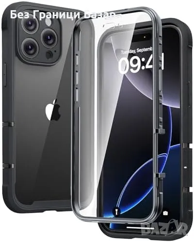 Нов калъф кейс 360° защита за iPhone 16 Pro Max – капак за камера и екран, снимка 1