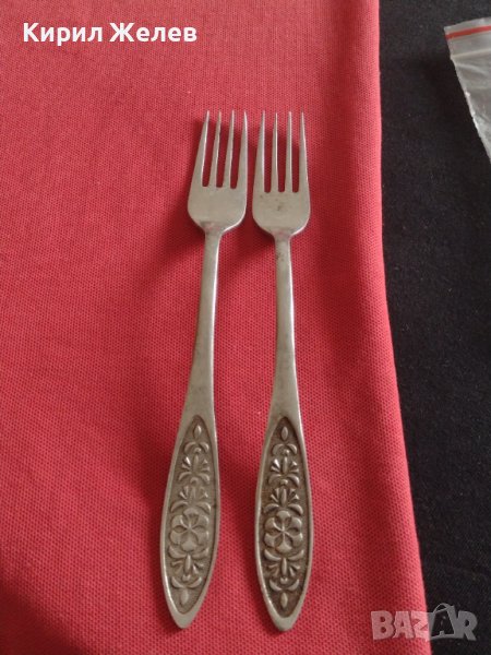 Две стари вилици от соца неръждавейка с печат за КОЛЕКЦИЯ БИТОВ КЪТ 31587, снимка 1