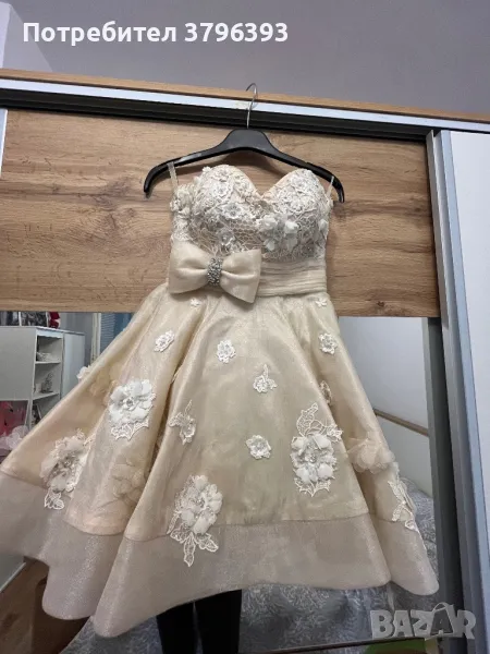 Абитуриентска рокля + обувки и чанта, снимка 1