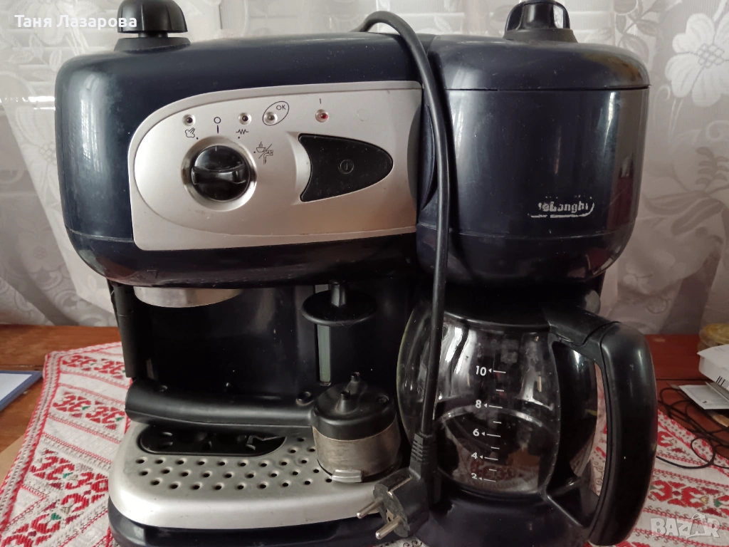 DeLonghi кафемашина - шварц и еспресо, използвана, снимка 1