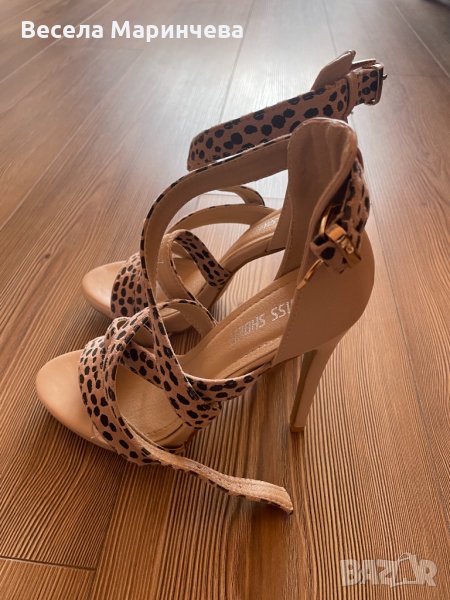 Нови сандали на ток, 37 номер, естествена кожа, снимка 1