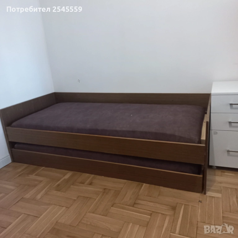 Разтегателно двойно легло 82х190 см., снимка 1