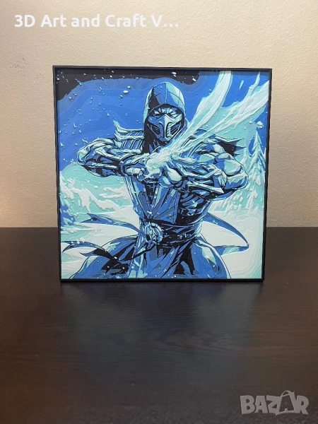 Релефна картина Sub-Zero – Mortal Kombat ❄️, снимка 1