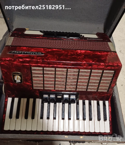 Акордеон 60баса WELTMEISTER stela , снимка 1
