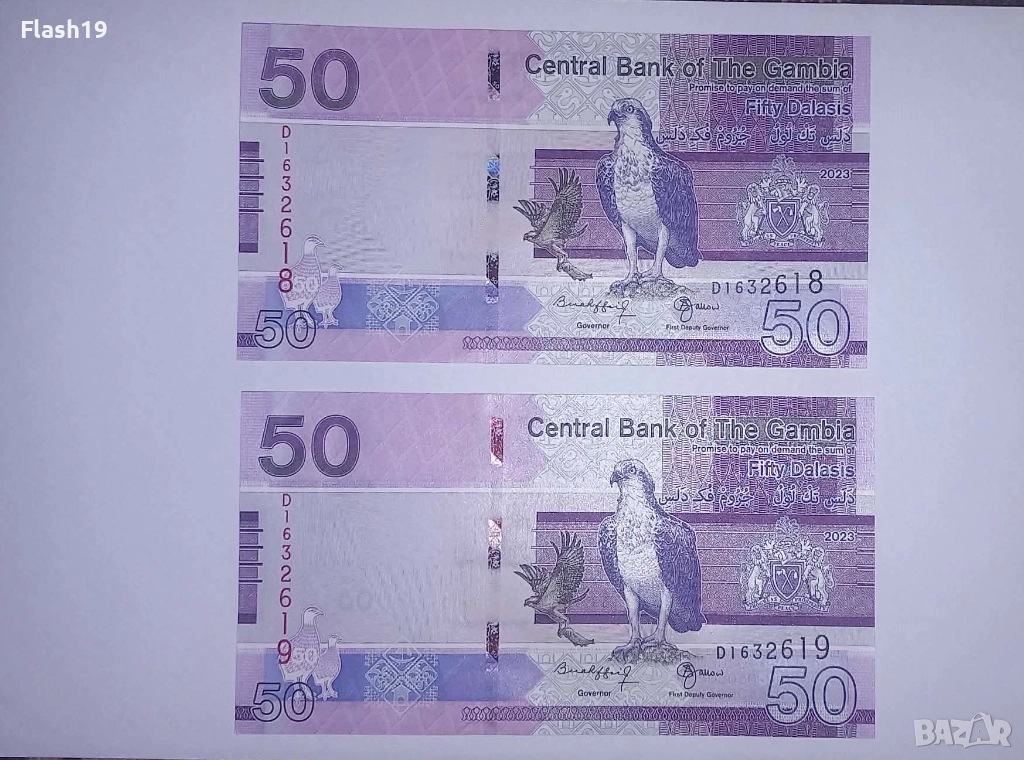 Гамбия 50 даласи 2023 UNC, снимка 1