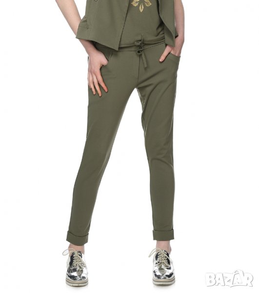 Дамски панталон в цвят каки марка Yuliya Babich, снимка 1