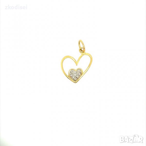 Златен медальон 1,61гр. 2,0см. на 3,0см. 18кр. проба:750 модел:1988-3, снимка 1