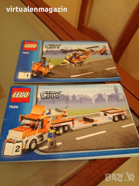 Лего Инструкции - Lego 7686 - Helicopter Transporter, снимка 1