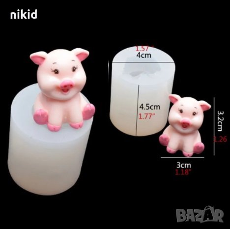 3D прасе цилиндър силиконов молд форма фондан гипс смола украса декор шоколад, снимка 1