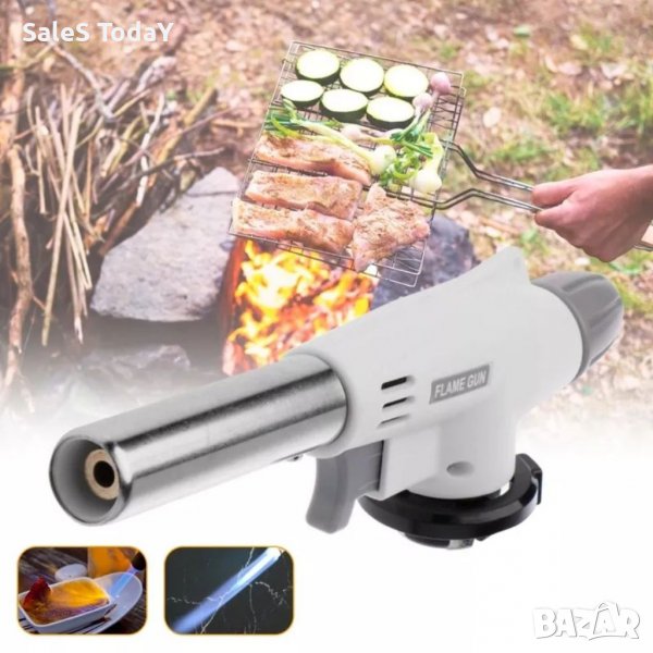 Горелка тип пистолет, ръчна, Многофункционална, пиезо запалител, снимка 1