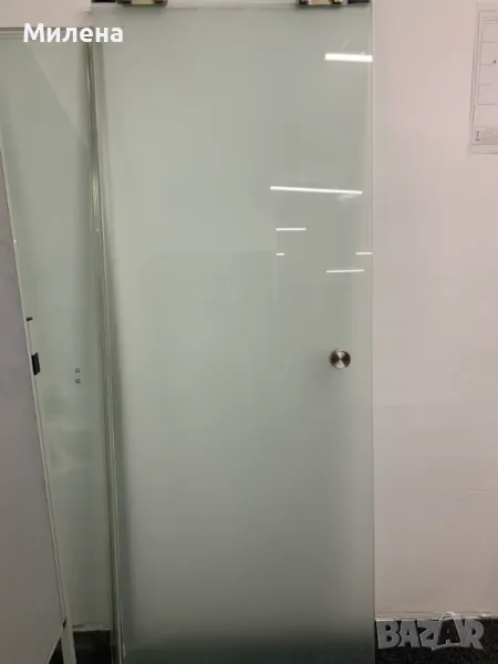 Стъклена плъзгаща врата  с  механизъм, снимка 1