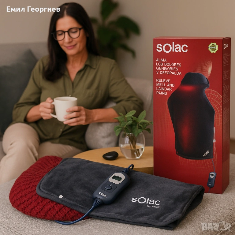 Нагревателната терапевтична подложка Solac Helsinki Cervical-Espalda, снимка 1