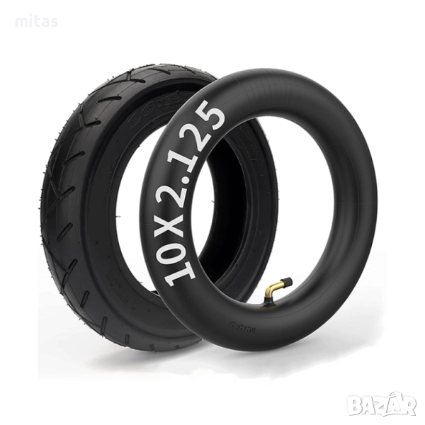  Външни и вътрешни гуми за електрически скутер, ховърборд (10 x 2.125), снимка 1