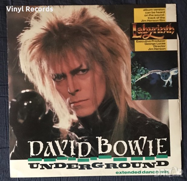 David Bowie – Underground (Extended Dance Mix) Vinyl, 12", 45 RPM, Single, снимка 1