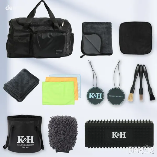 Премиум комплект за почистване на автомобили 15 части, подарък за мъж, снимка 1