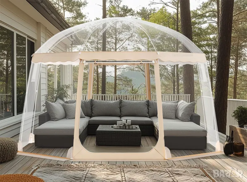 Нов павилион/тента за заведение, ресторант, къмпинг с диаметър 4,5метра, снимка 1