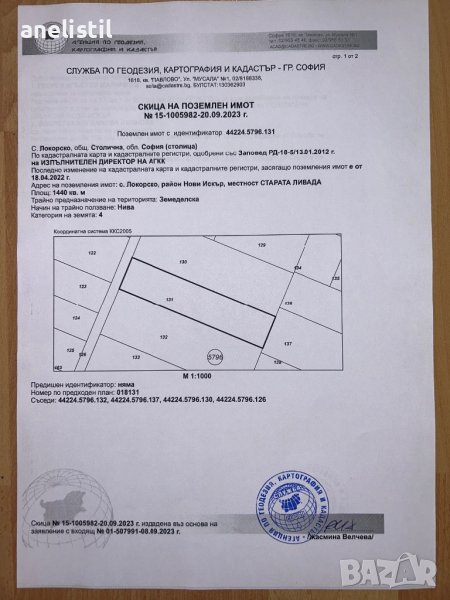 Продавам земеделска земя с.Локорско, снимка 1