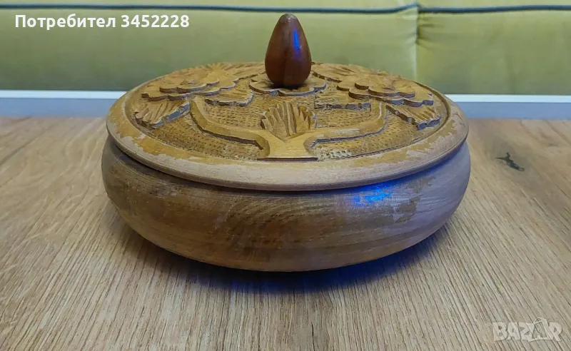 дърворезба кутия за ценители , снимка 1