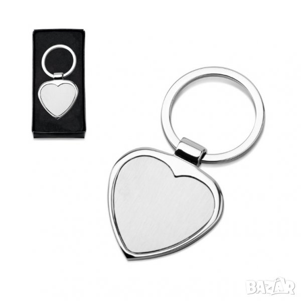  Стилен метален ключодържател -сърце, снимка 1