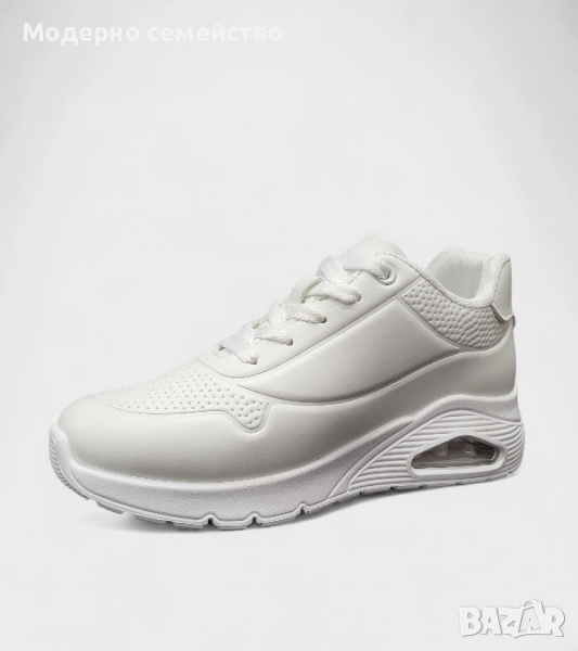 Дамски маратонки с връзки в бяло , снимка 1
