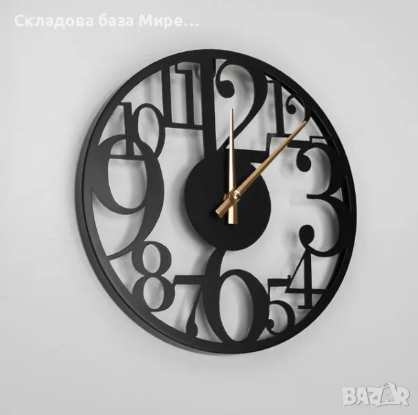 Стенен часовник Метален, 30х2,5см, снимка 1