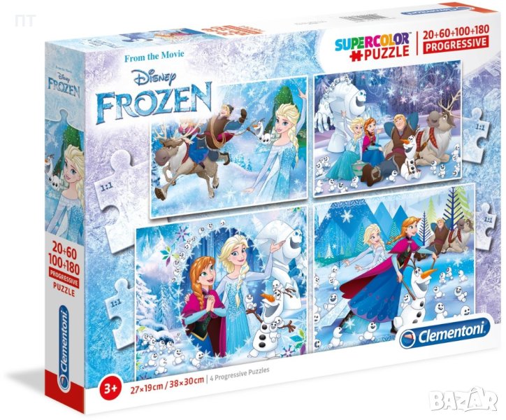 Детски пъзел Clementoni 4 в 1 - Замръзналото кралство, снимка 1