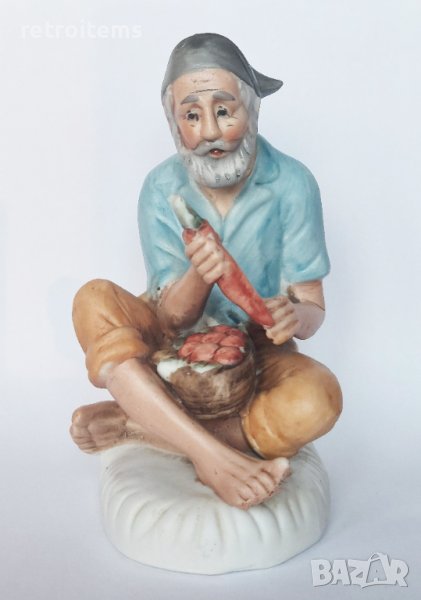 Стара порцеланова статуетка "Старец". Бисквит., снимка 1