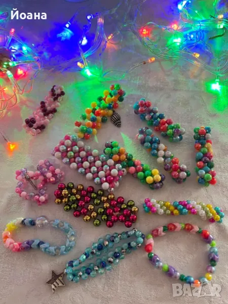 Ръчно изработени цветни гривни от мъниста, снимка 1