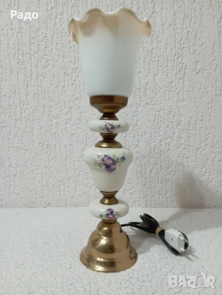 Красива порцеланова лампа, снимка 1