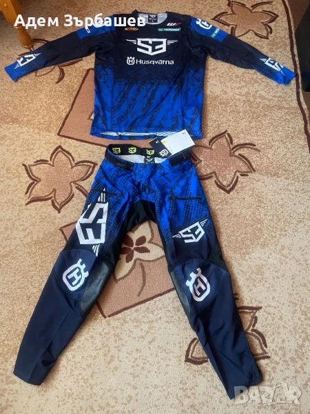 Мотокрос/ендуро екип (джърси и бридж) S3 Husqvarna, снимка 1
