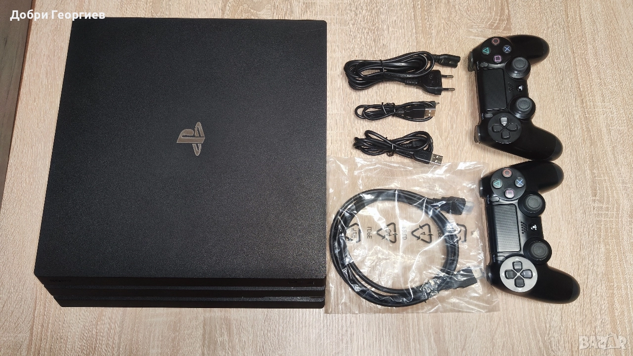 PlayStation 4 Pro+2 контролера+7 игри, снимка 1