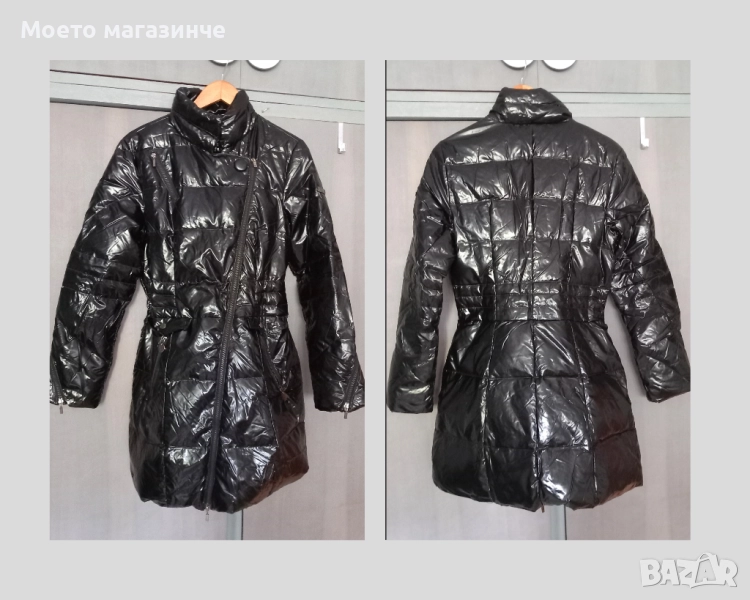 Ново дълго зимно пухено яке Made for Loving – черно, L/XL (без етикет), снимка 1