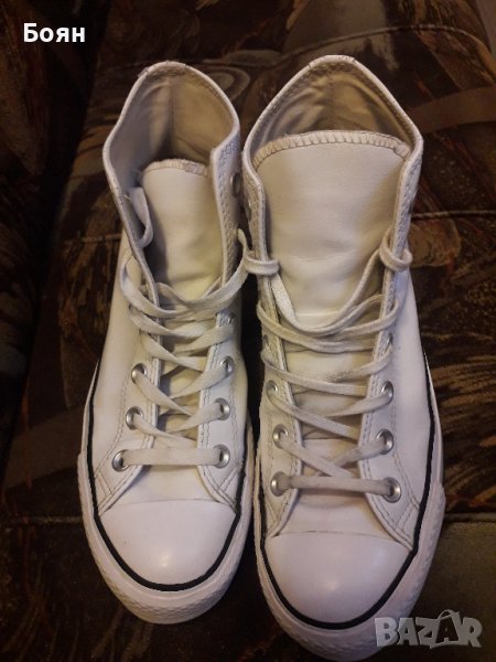 Кожени кецове converse , снимка 1