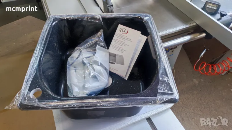 Кухненска мивка ФАТ - 51 х 51см - цвят 422 GALAXY BLACK, снимка 1