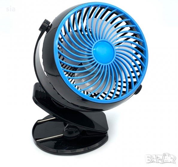 МИНИ ВЕНТИЛАТОР С ЩИПКА GO FAN, ПРЕНОСИМ, безжичен акумулаторен вентилатор, USB, снимка 1