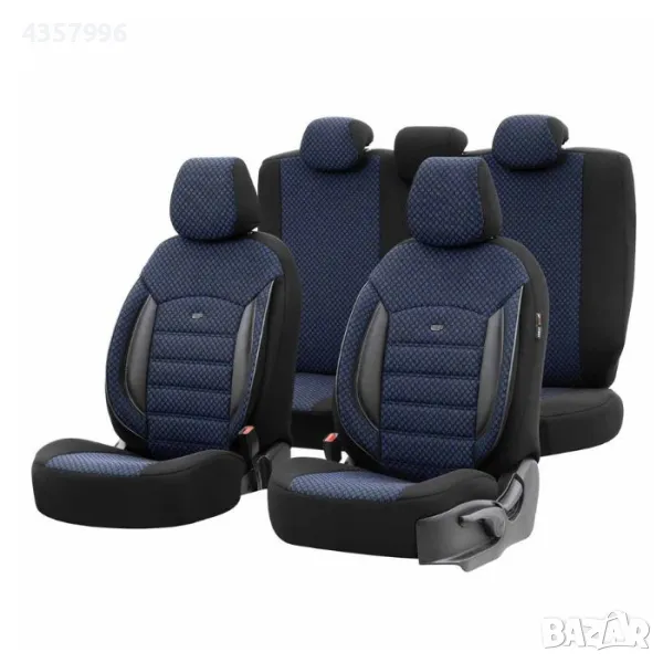 Тапицерия за седалки Otom Sport Plus, PLS104, Черно/синьо, снимка 1