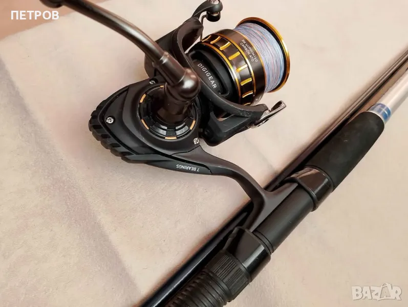 комплект  морска макара DAIWA BG 4000 и спининг  MEDITERRANEO INLINE, снимка 1