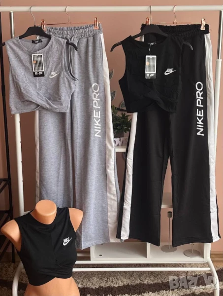 дамски памучни екипи с бродерия nike, снимка 1