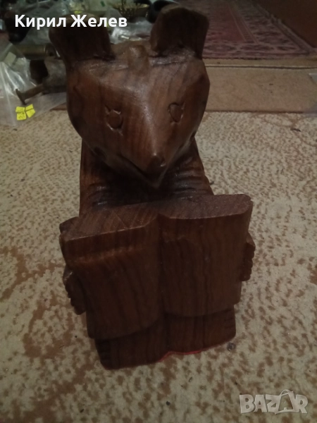 Дърворезба мечка фигура 51717, снимка 1