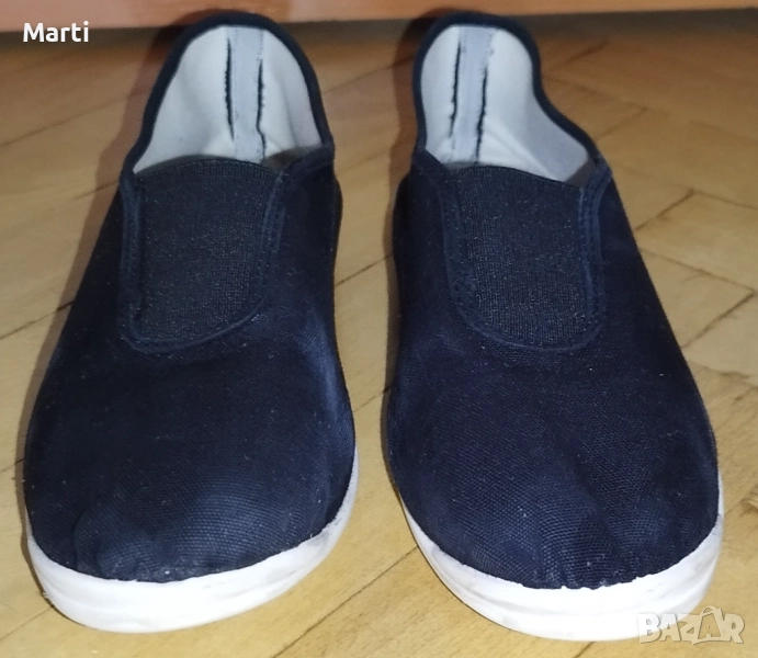 Domyos Детски обувки от плат черни гуменки за спорт, снимка 1