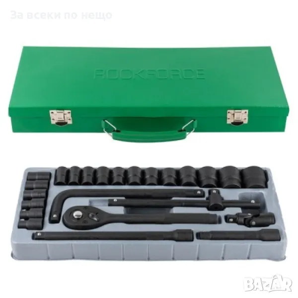 Гедоре с ударни вложки 24 части 1/2'' RockForce, снимка 1
