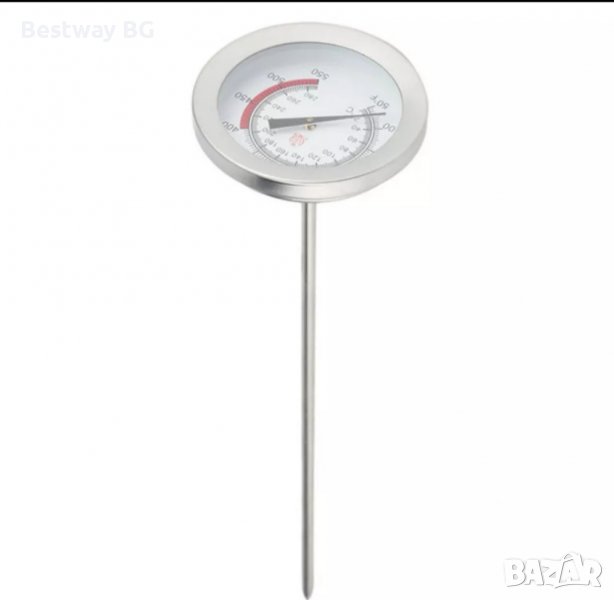 Термометър шиш, 0- 300 градуса механичен, 40 см дължина, снимка 1